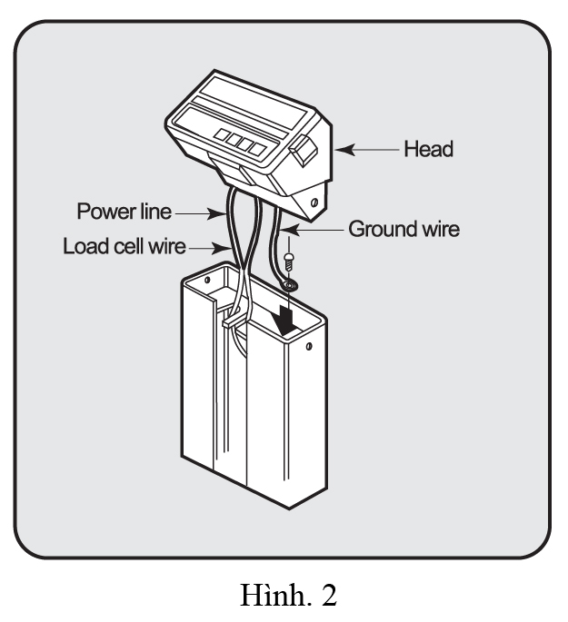 bước 2 cài đặt cân DB-1H